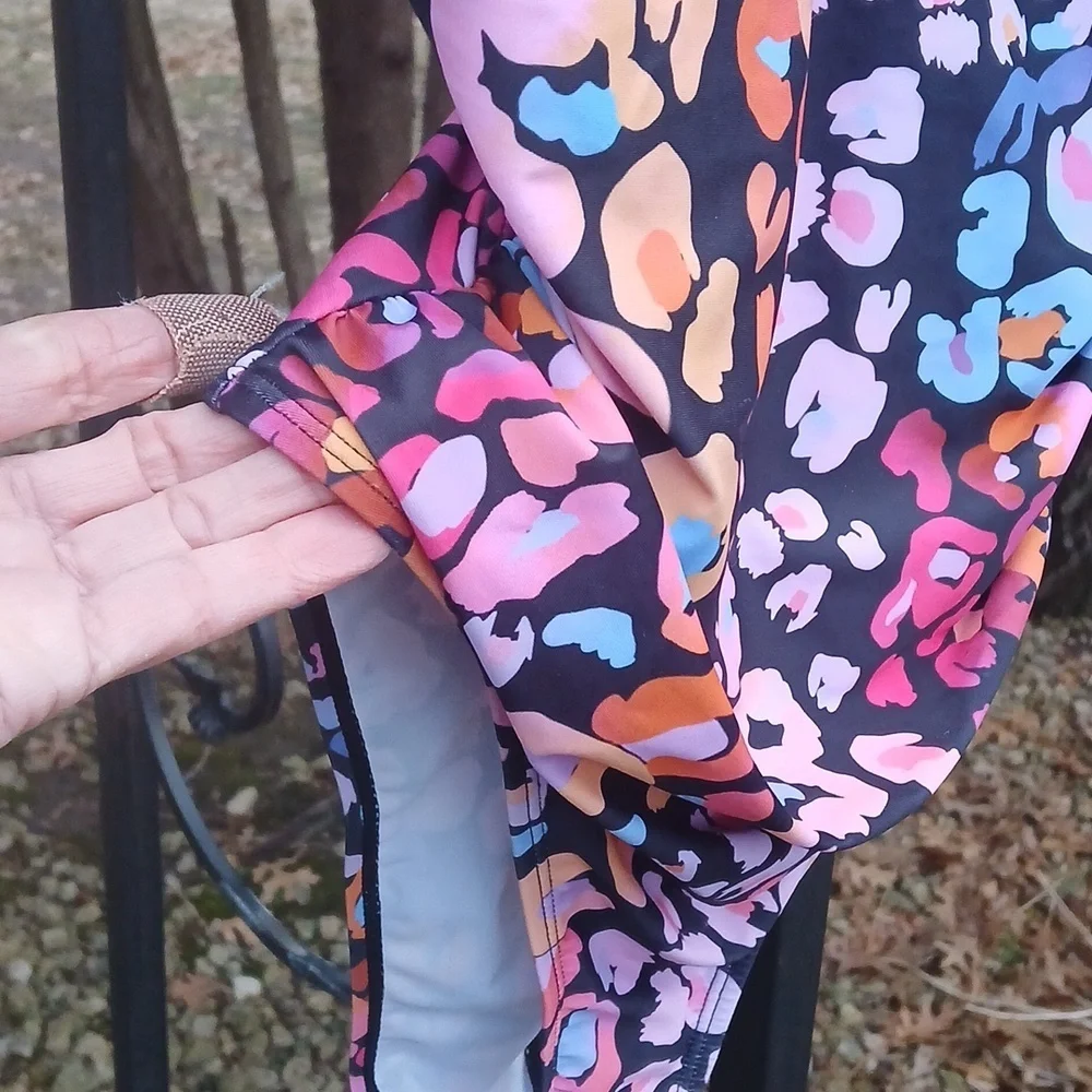 CUPSHE Multicolored Leopard Print O-Ring One Piece Swimsuit SZ 8